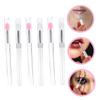 Beatifufu 18pcs Lidded Silicone Lip Brushes for Convenient Lip Gloss Application Travel-friendly Makeup Tool Dust Cover for Home and Professional Use view 3