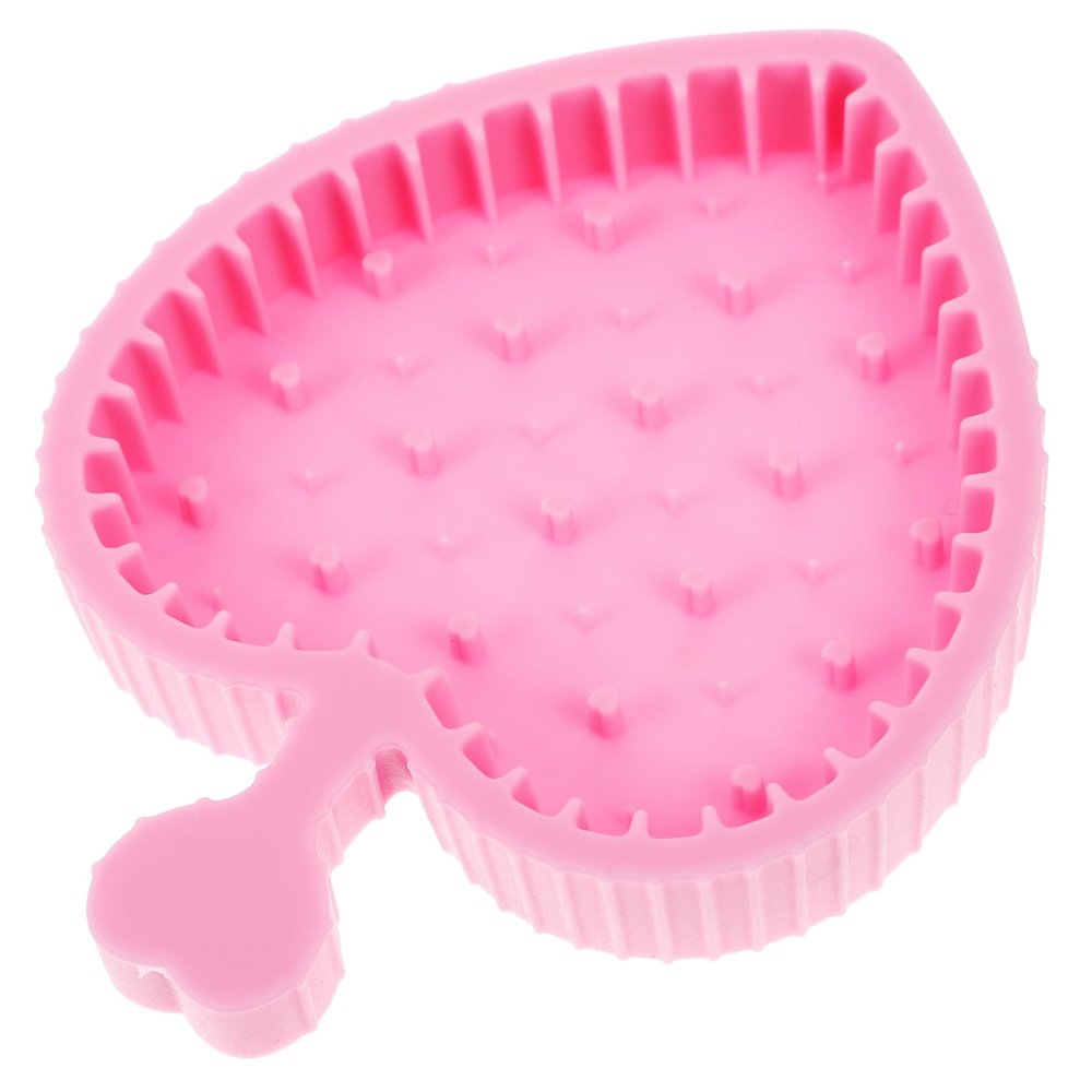 HAPINARY Brush Cleaning Pad Reusable Makeup Tool Cleaner Mat for Quick and Gentle Brush Care Compact Design for Easy Storage Cleaning Convex