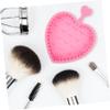 HAPINARY Brush Cleaning Pad Reusable Makeup Tool Cleaner Mat for Quick and Gentle Brush Care Compact Design for Easy Storage Cleaning Convex view 2