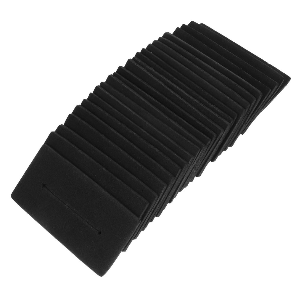 Beatifufu 75pcs Hair Perm Insulation Mats High-temperature Hairdressing Pads for Salon and Home Use Protective Hair Perming Tools Black Foam Design
