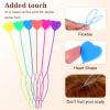 12Pcs Quick Hair Beader Tool Elastic Braiding Set Ponytail Maker Simple Pull Through Tools Black French Threader Braids Loop for Women Girls Plait Styling Accessories Supplies (Colorful) view 3