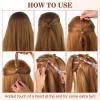 12Pcs Quick Hair Beader Tool Elastic Braiding Set Ponytail Maker Simple Pull Through Tools Black French Threader Braids Loop for Women Girls Plait Styling Accessories Supplies (Colorful) view 4