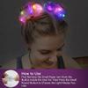 20 Pcs LED Scrunchies, Light up Hair Scrunchies, Glow in the Dark Hair Ties with 3 Light Modes, Neon Hair Accessories for Women Glow Hair Bands view 3