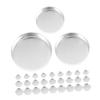 Beatifufu 30pcs Eyeshadow Empty Pans for Blusher Highlighter Lip Balm Aluminum Makeup Tray view 1