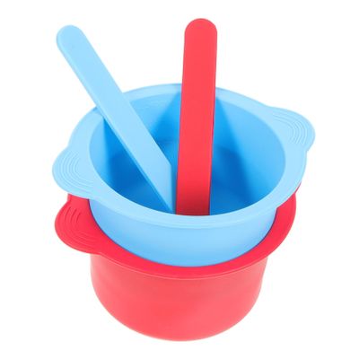 Ipetboom 2pcs Hair Removal Wax Warmer Silicone Bowl Non-stick Silicone Bowl Kit for Scented Wax Melts Accessory