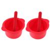 FRCOLOR 2sets Silicone Wax Melt Bowls for Hair Removal Easy to Clean Wax Warmer Liner Pots Mixing Sticks for Home and Salon Use view 1