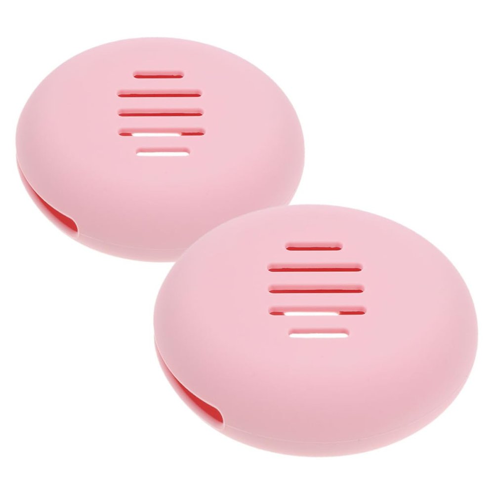 OSOLADY 2pcs Portable Beauty Sponge Container Beauty Sponge Holder Silicone Makeup Blender Case for Travel Makeup Storage