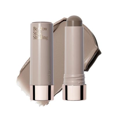 Espoir Be Glow Shading Stick Contour #2 Cool GrayCreamy Solid Texture & Smooth Gliding on Face with Hyaluronic Peptide, Well-Blending and Seamless Contouring for Daily Makeup, Natural Color