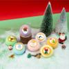 Christmas Bath Bombs Set Xmas Bubble Bath Bombs Christmas Colorful Fizz Bath Balls Box Christmas Handmade Bubble Bathbombs with 12 Cute Doll for Kids Adults Gift Xmas Theme Party view 2