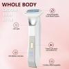 2-in-1 Electric Bikini Trimmer for Women, Dual Head Shaver for Body & Pubic Hair, Painless Smooth, No-Nick Shaving, IPX7 Waterproof, Lightweight with Travel Lock, LED Display view 3