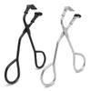 2 - Pack Eyelash Curler with Refill Pads - Mini Lash Curler for All Eyelash Shapes - Professional 2-in-1 Beauty Kit with Precision Tweezers - Stainless Steel Design for Perfect Control - Black+Silver view 1