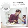 MERRYHAPY Men's Shaving Mug Shaving Soap Cup Shave Soap Bowl Stainless Steel Height view 4
