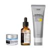 VGO Skin Care Set, with Snail Mucin 92% Moisturizer 1.76 Oz, Vitamin C Serum 1.01 Oz & Dual-Tube Facial Cleanser 3.52 Oz, Daily Routine Kit for Sensitive Skin, Vegan & Cruelty Free view 1