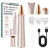 3 in 1 Women Face Shaver, Electric Eyebrow Trimmer Women Facial Hair Remover Waterproof Rechargeable Electric Shaver Razors for Face Nose Eyebrow Beard Mustache Arm Leg Armpit view 1