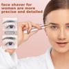 3 in 1 Women Face Shaver, Electric Eyebrow Trimmer Women Facial Hair Remover Waterproof Rechargeable Electric Shaver Razors for Face Nose Eyebrow Beard Mustache Arm Leg Armpit view 2