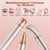3 in 1 Women Face Shaver, Electric Eyebrow Trimmer Women Facial Hair Remover Waterproof Rechargeable Electric Shaver Razors for Face Nose Eyebrow Beard Mustache Arm Leg Armpit view 4