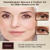 Brown Mascara & Eyeliner Set for Older Women 60 Plus, Tube Mascara Volume and Length, Cream Waterline Eyeliner Gel Pencil, for Thinning Lashes, Sensitive Eyes, Waterproof Smudge Proof Long Lasting view 2
