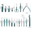 7/10/12/18Pcs Stainless Steel Nail Scissors Manicure Cutters Dark Green Cuticle Nipper Pedicure Care Tool for Home Use view 3