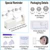 VitaCool Disposable Ear Piercing Kit Ear Cartilage Piercing Gun Kit with Silver Round CZ Studs Easy and Safe Self for Own Use at Home(Silver Round CZ Pattern 432mm) view 4