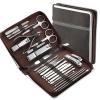 26 Pcs Stainless Steel Nail Clippers Manicure Set Dead Skin Scissor Cuticle Nipper Pedicure Care Tool Cleaning Grooming Kit view 1
