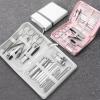 26 Pcs Stainless Steel Nail Clippers Manicure Set Dead Skin Scissor Cuticle Nipper Pedicure Care Tool Cleaning Grooming Kit view 4