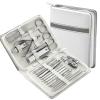 26 Pcs Stainless Steel Nail Clippers Manicure Set Dead Skin Scissor Cuticle Nipper Pedicure Care Tool Cleaning Grooming Kit view 1