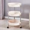 CKKNILV Movable Hand Trucks Storage,Kitchen Movable Trolleys,3 Tier Mobile Beauty Cart,Hair Styling Tray,Dual-Use Spa Rolling Trolley view 2