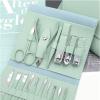 16Pcs Stainless Steel Manicure Set Household Color Nail Clippers Tools Ear Spoon Nail Cutters Scissors Kit for Nails view 4