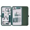 7/10/12/18Pcs Stainless Steel Nail Scissors Manicure Cutters Dark Green Cuticle Nipper Pedicure Care Tool for Home Use view 1