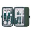 7/10/12/18Pcs Stainless Steel Nail Scissors Manicure Cutters Dark Green Cuticle Nipper Pedicure Care Tool for Home Use view 1