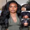 UNICE EasiContour V Part Wigs Human Hair Kinky Straight Glueless Clip in Vpart Wig Magic Leave Out Upgrade U Part Human Hair Wigs Ready to Go Wig Beginner Friendly 150% Density 22 inch view 1