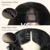 UNICE EasiContour V Part Wigs Human Hair Kinky Straight Glueless Clip in Vpart Wig Magic Leave Out Upgrade U Part Human Hair Wigs Ready to Go Wig Beginner Friendly 150% Density 22 inch view 3