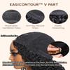 UNICE EasiContour V Part Wigs Human Hair Kinky Straight Glueless Clip in Vpart Wig Magic Leave Out Upgrade U Part Human Hair Wigs Ready to Go Wig Beginner Friendly 150% Density 22 inch view 4