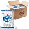DecorRack 1000 [Large] Cotton Balls Bulk Pack for Make-Up, Nail Polish Removal, Applying Oil Lotion or Powder, Multi-Purpose Balls Made from 100% Natural Cotton, Soft and Absorbent (1000 Count) view 1