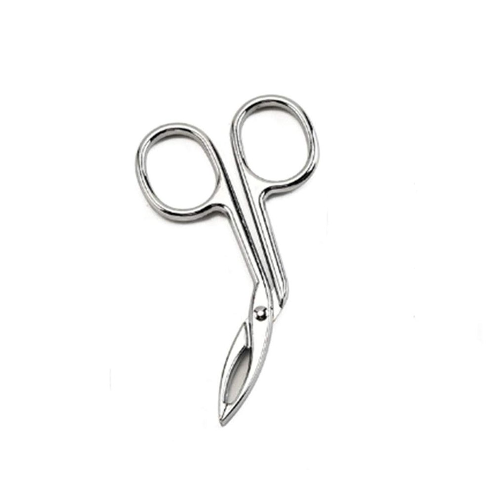 Eyebrow Grooming Beauty Tool Trimmer Practical Eyebrow Tweezers Face Hair Removal Make Up Durable Metal Makeup Nose Hair Remover Gold(Silver)