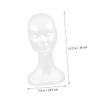 BELLIFFY Mannequin Display Stand for Wigs Hats and Scarves Lightweight White Female Model for and Cosmetology for Salon and Retail Use view 3