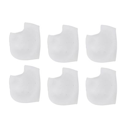 CHEOTIME 3 Pairs Silicone Heel Protectors, Moisturizing and Anti Cracking Heel Protective Pad for Heel Pains