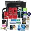 Convenience Kits International Mens Super Premium 30 PC Travel Kit Featuring: Travel-Size Hair Care Products Plus Face, Body, Oral Care, Travel Essentials in Large Leather Toiletry Bag view 1