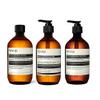 Aesop Aeromatique Reverence Hand Wash and Geranium Body Cleanser + Refill | Vegan + Cruelty Free | Set of 3 view 1