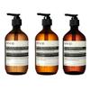 Aesop Hand + Body Wash Set | Resurrection Hand Wash + Reverence Hand Wash (16.9 oz each) + A Rose By Any Other Name Body Cleanser (16.9 oz) | Set of 3