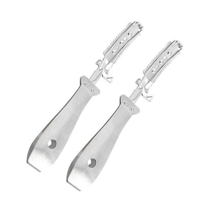 PLAFOPE 2pcs Hair Remover Tool Stainless Steel Pig Hair Scraper Carpet Scraper Shaver