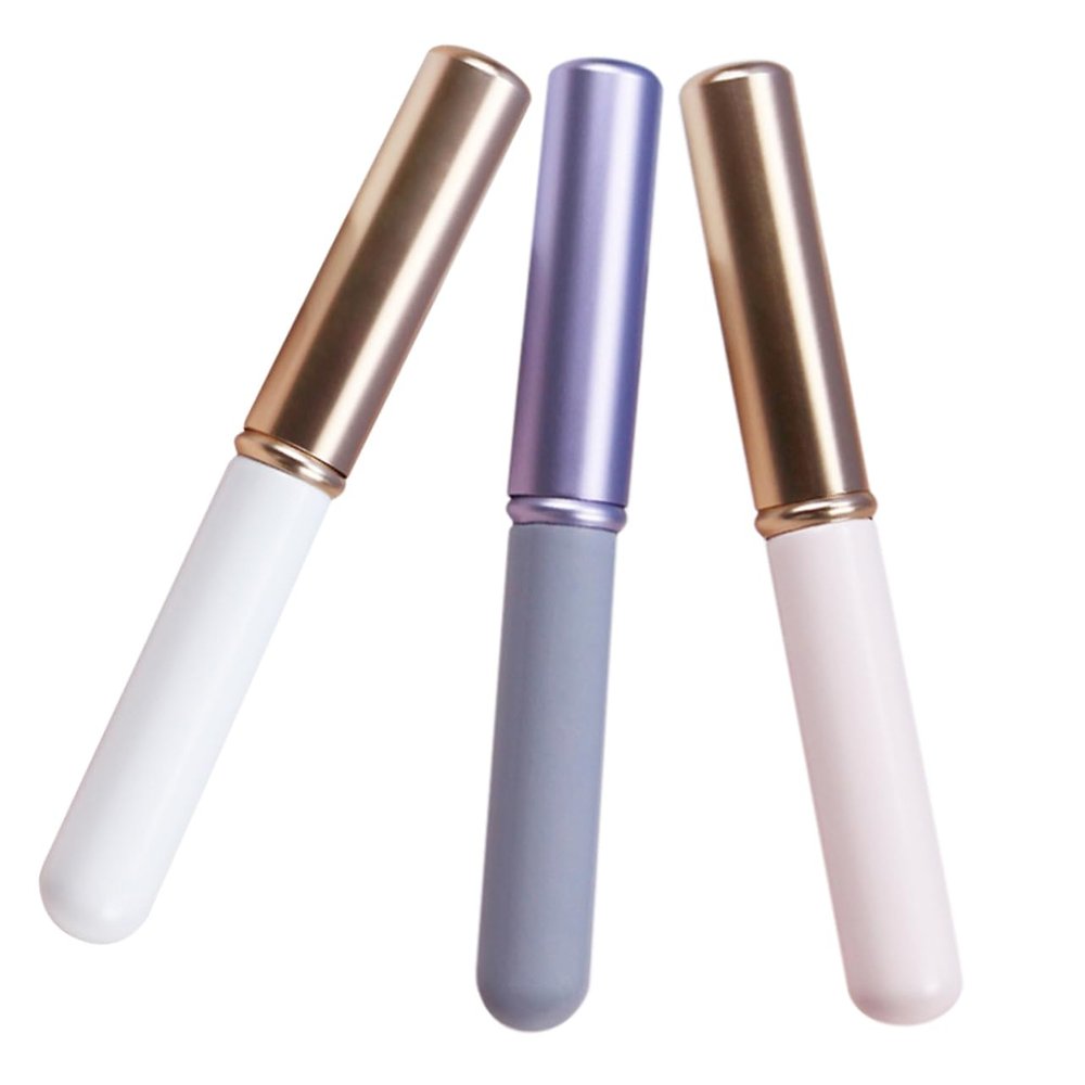HAPINARY 3pcs Lip Gloss Applicators Covers Soft Lip Brush for Smooth Lipstick and Concealer Application Ergonomic Design for Easy Use Go Makeup