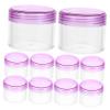 HONMEET 12pcs Portable Travel Bottles Leak Round Lotion Bottles Lids for Cosmetics Sample Containers view 1