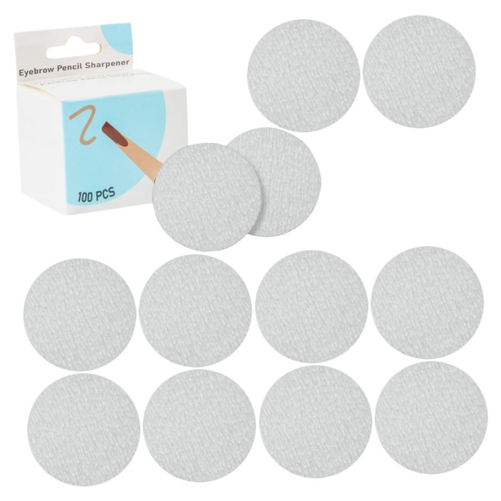 Baluue 100pcs Sandpaper Pencil Tip Sharpeners Sandpaper Pencil Sharpeners for Boys and Girls Eyebrow Sketch Drawing Painting