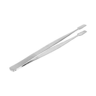 BIUDECO Portable Stamp Tweezer Non-slip Pointed Tweezers for Eyelashes Flat Tip Nipper for Jewelry