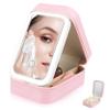 FOMIYES Travel Makeup Organizer with Lighted Mirror Adjustable Brightness Compact Design for Women Portable Makeup Case for Easy Application and Protection view 1
