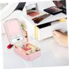 FOMIYES Travel Makeup Organizer with Lighted Mirror Adjustable Brightness Compact Design for Women Portable Makeup Case for Easy Application and Protection view 2