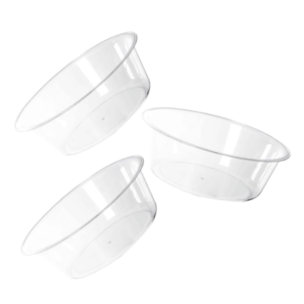 Anneome 3pcs Transparent Foot Soak Tub Boy Girl Wash Basin for Bathing Lightweight Plastic Design for Home and Travel Use for Soaking Feet and Face Washing