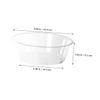 Anneome 3pcs Transparent Foot Soak Tub Boy Girl Wash Basin for Bathing Lightweight Plastic Design for Home and Travel Use for Soaking Feet and Face Washing view 2