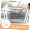 Anneome 3pcs Transparent Foot Soak Tub Boy Girl Wash Basin for Bathing Lightweight Plastic Design for Home and Travel Use for Soaking Feet and Face Washing view 3